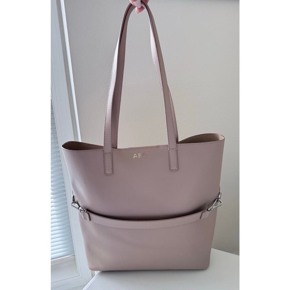 Away Travel | Blush Pink The Everywhere Tote | Silver Hardware | Monogrammed